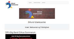 Desktop Screenshot of billundidraetscenter.dk