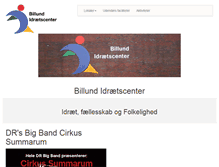Tablet Screenshot of billundidraetscenter.dk